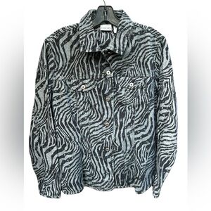 Chico’s Animal print jacket size one (small)